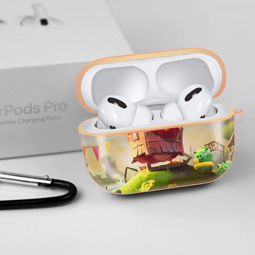 Angry Birds アングリーバード 【AirPods Pro用】ハードシェル保護ケース｜耐衝撃・防指紋・カラビナ付き商品仕様