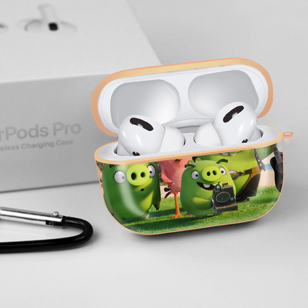 Angry Birds アングリーバード 【AirPods Pro用】ハードシェル保護ケース｜耐衝撃・防指紋・カラビナ付き商品仕様