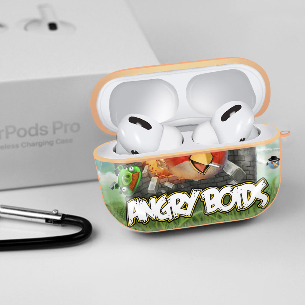 Angry Birds アングリーバード 【AirPods Pro用】ハードシェル保護ケース｜耐衝撃・防指紋・カラビナ付き商品仕様
