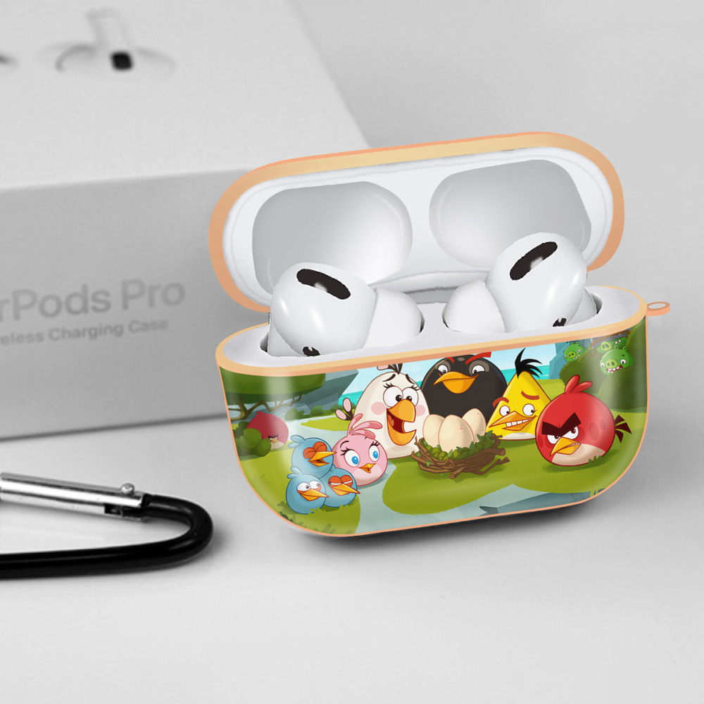 Angry Birds アングリーバード 【AirPods Pro用】ハードシェル保護ケース｜耐衝撃・防指紋・カラビナ付き商品仕様