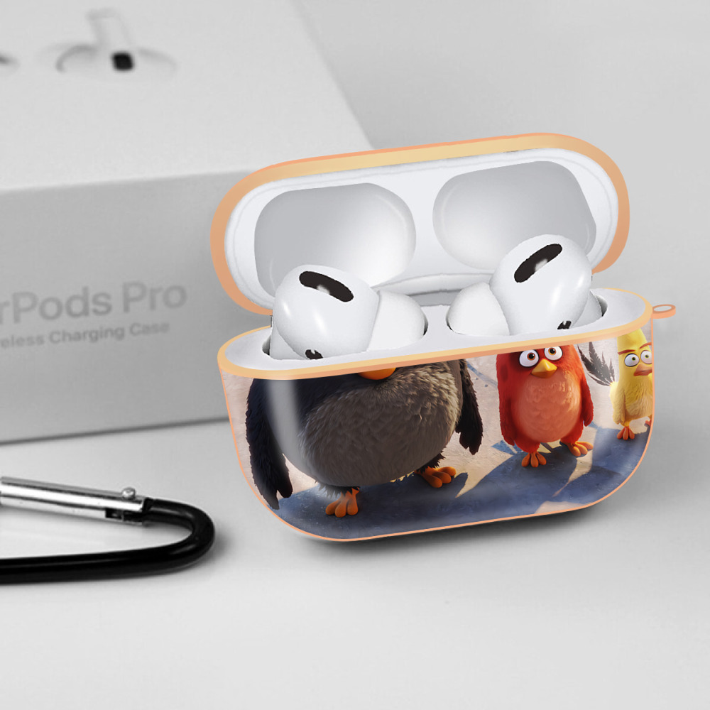 Angry Birds アングリーバード 【AirPods Pro用】ハードシェル保護ケース｜耐衝撃・防指紋・カラビナ付き商品仕様