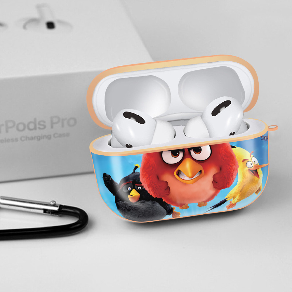 Angry Birds アングリーバード 【AirPods Pro用】ハードシェル保護ケース｜耐衝撃・防指紋・カラビナ付き商品仕様