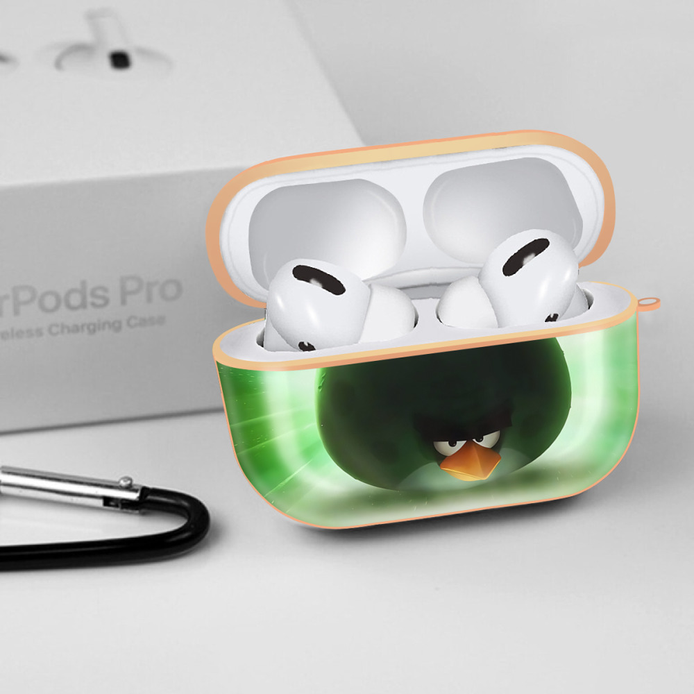 Angry Birds アングリーバード 【AirPods Pro用】ハードシェル保護ケース｜耐衝撃・防指紋・カラビナ付き商品仕様
