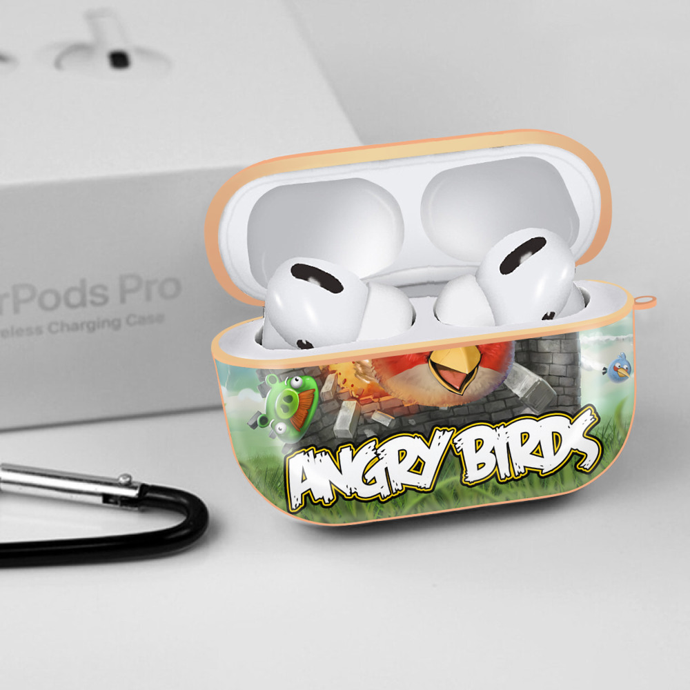 Angry Birds アングリーバード 【AirPods Pro用】ハードシェル保護ケース｜耐衝撃・防指紋・カラビナ付き商品仕様