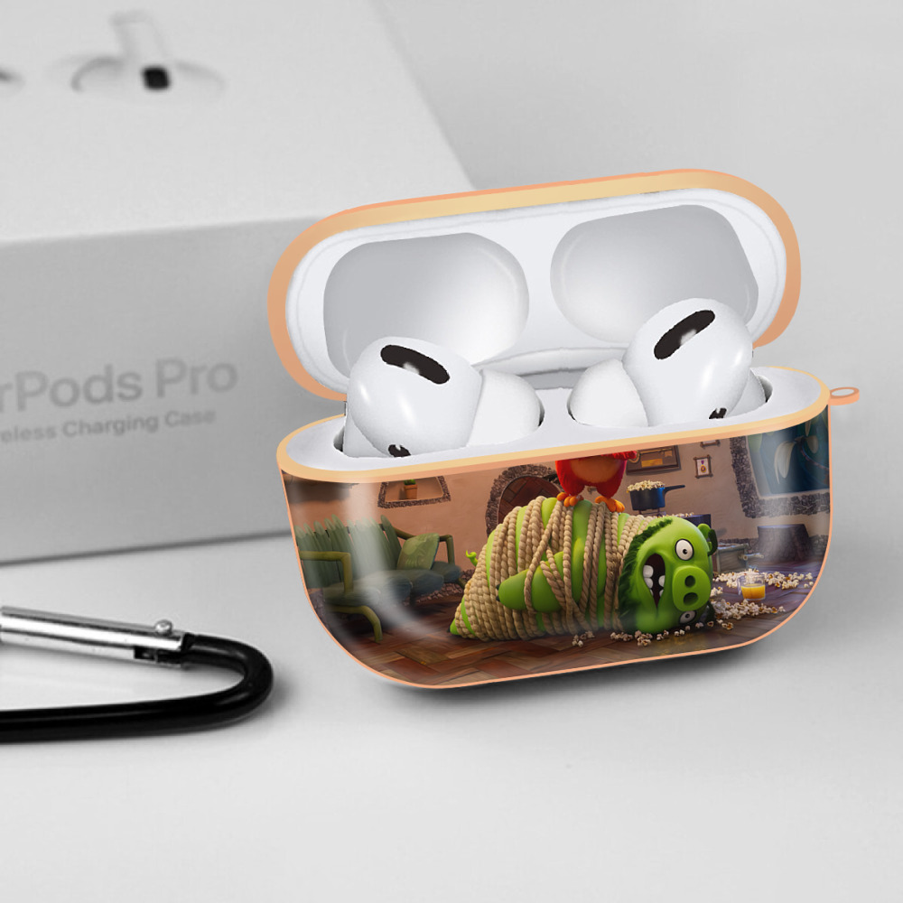 Angry Birds アングリーバード 【AirPods Pro用】ハードシェル保護ケース｜耐衝撃・防指紋・カラビナ付き商品仕様