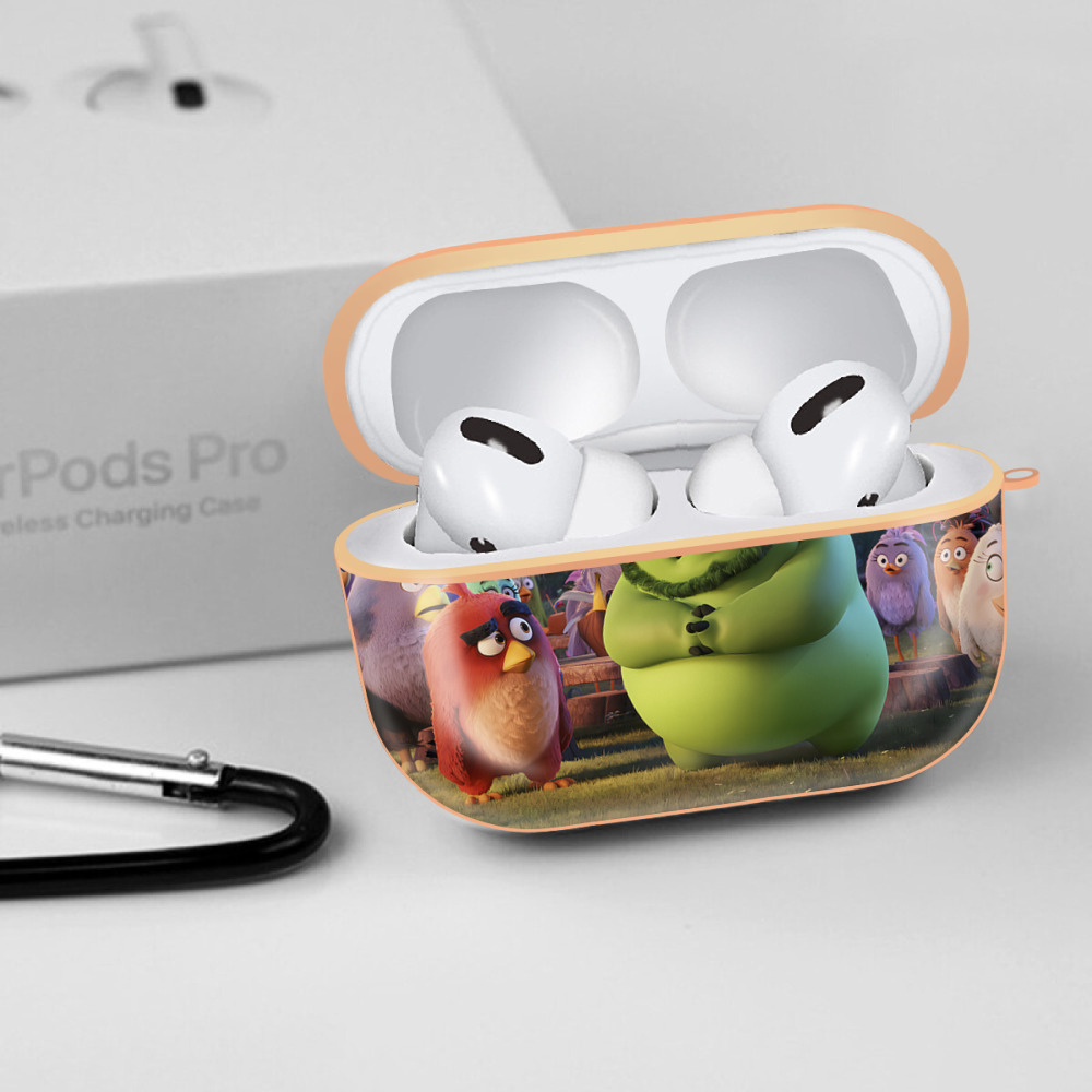 Angry Birds アングリーバード 【AirPods Pro用】ハードシェル保護ケース｜耐衝撃・防指紋・カラビナ付き商品仕様