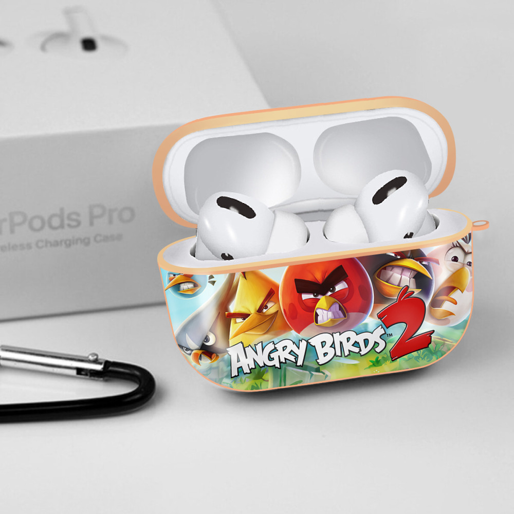 Angry Birds アングリーバード 【AirPods Pro用】ハードシェル保護ケース｜耐衝撃・防指紋・カラビナ付き商品仕様
