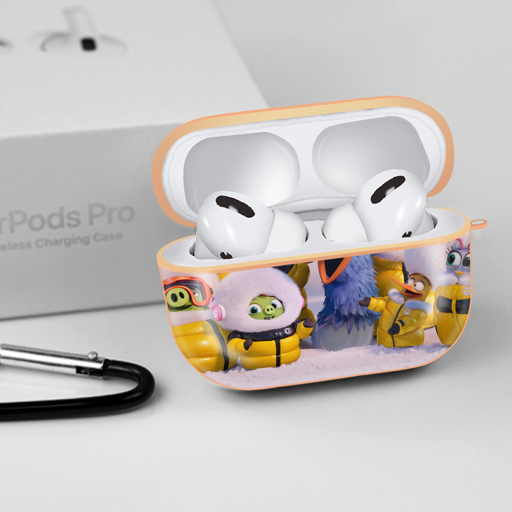 Angry Birds アングリーバード 【AirPods Pro用】ハードシェル保護ケース｜耐衝撃・防指紋・カラビナ付き商品仕様