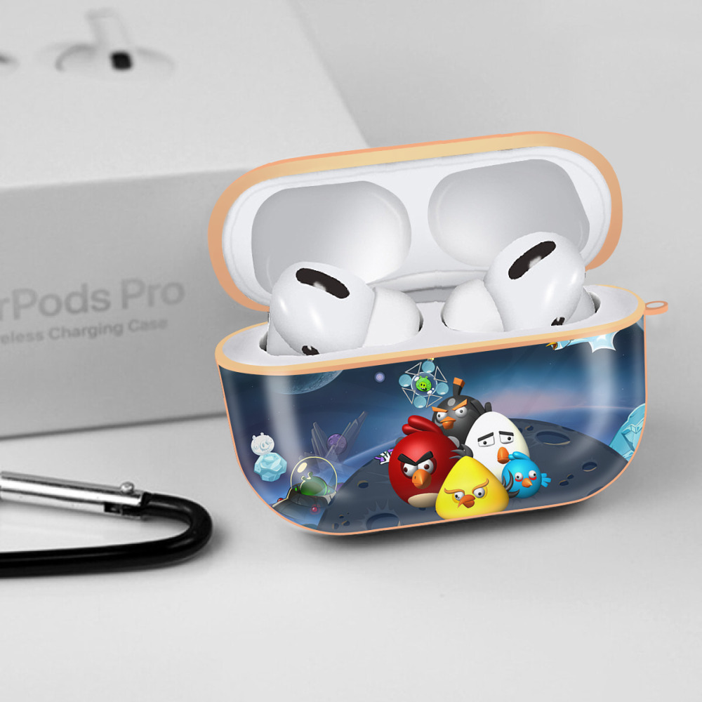 Angry Birds アングリーバード 【AirPods Pro用】ハードシェル保護ケース｜耐衝撃・防指紋・カラビナ付き商品仕様