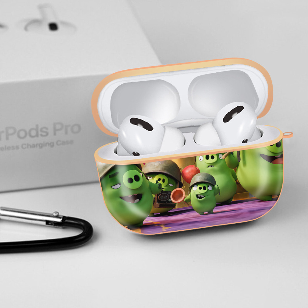 Angry Birds アングリーバード 【AirPods Pro用】ハードシェル保護ケース｜耐衝撃・防指紋・カラビナ付き商品仕様