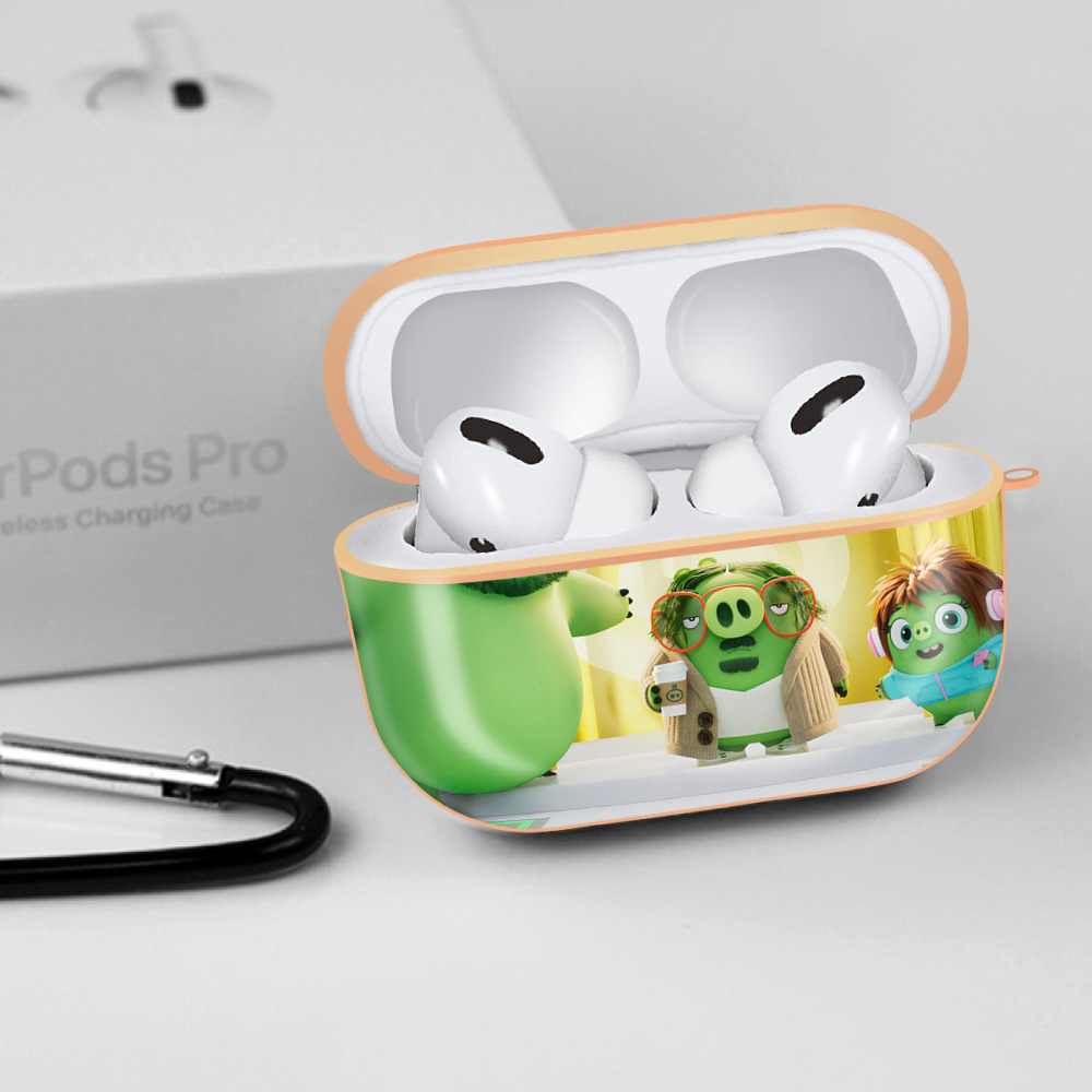 Angry Birds アングリーバード 【AirPods Pro用】ハードシェル保護ケース｜耐衝撃・防指紋・カラビナ付き商品仕様