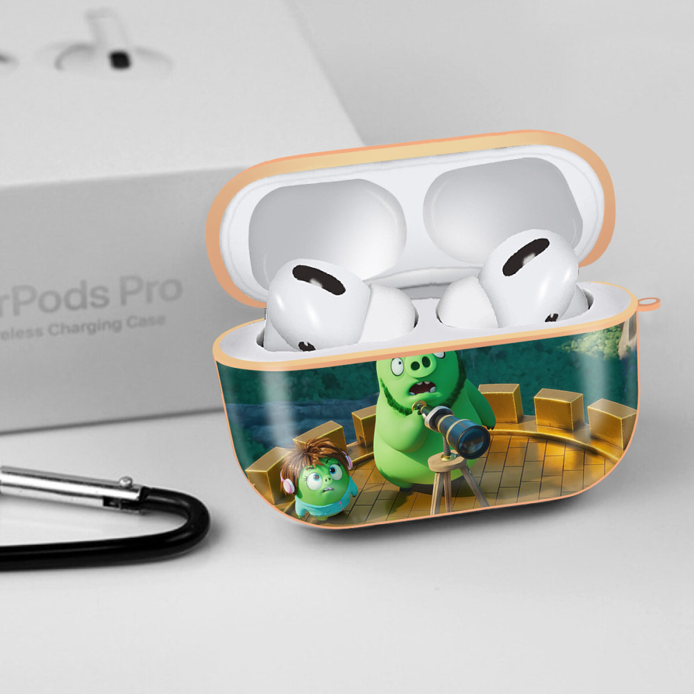 Angry Birds アングリーバード 【AirPods Pro用】ハードシェル保護ケース｜耐衝撃・防指紋・カラビナ付き商品仕様