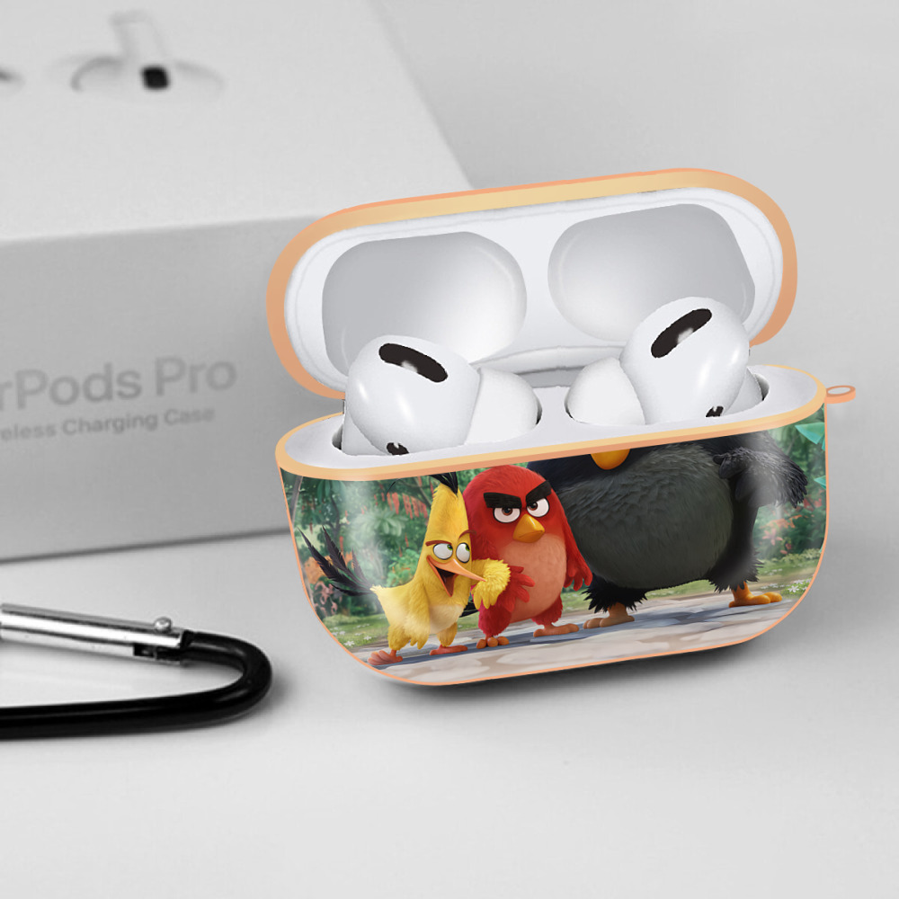 Angry Birds アングリーバード 【AirPods Pro用】ハードシェル保護ケース｜耐衝撃・防指紋・カラビナ付き商品仕様