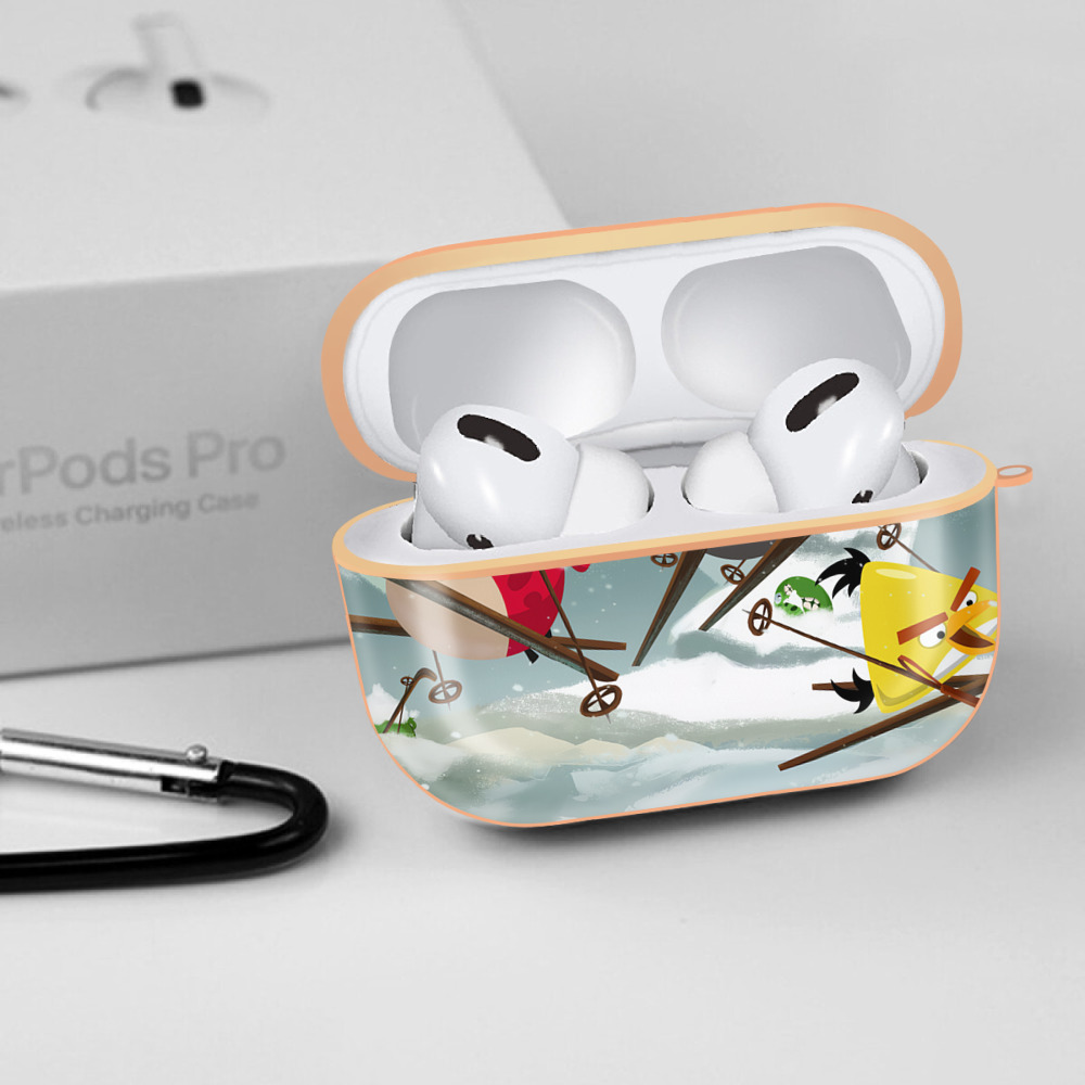 Angry Birds アングリーバード 【AirPods Pro用】ハードシェル保護ケース｜耐衝撃・防指紋・カラビナ付き商品仕様