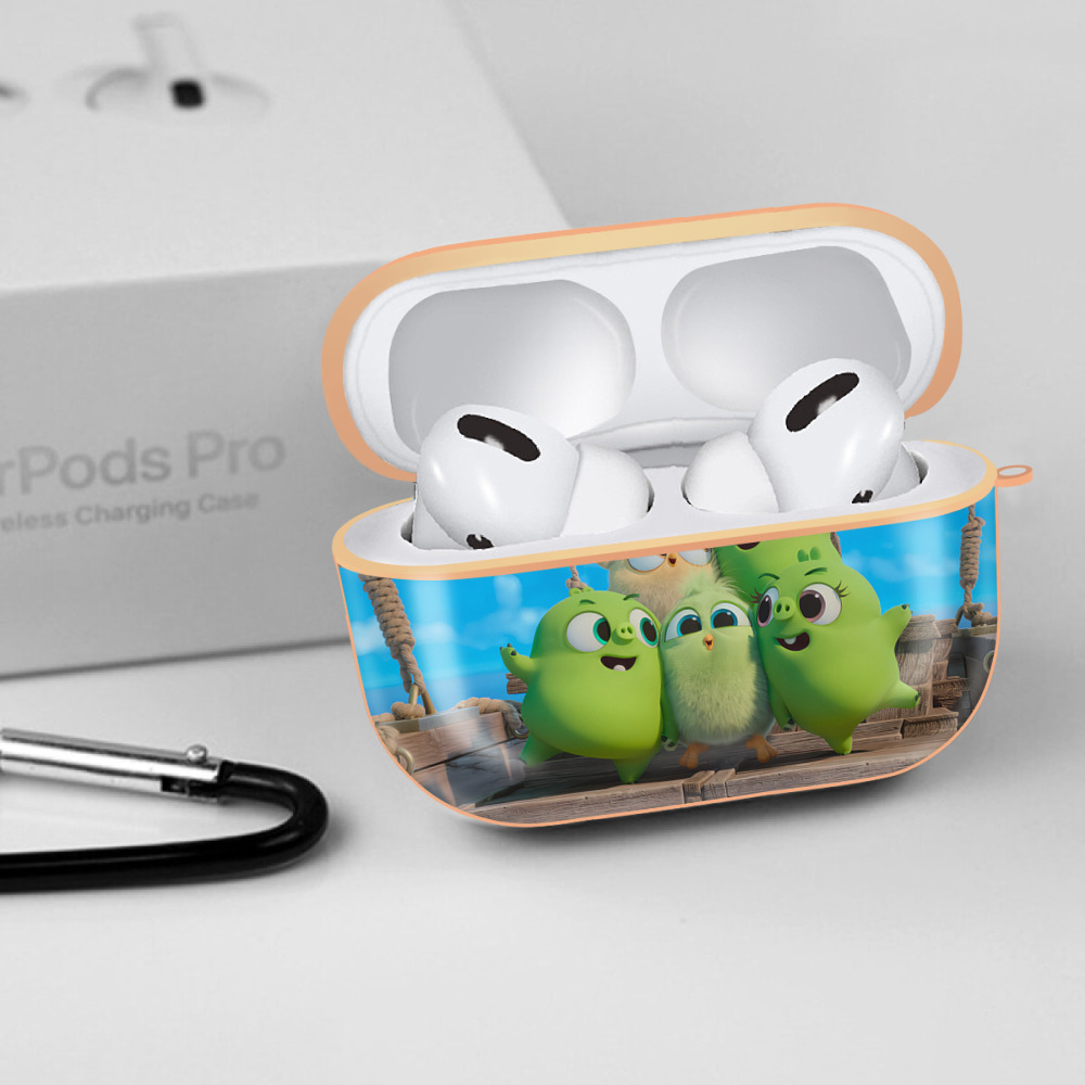 Angry Birds アングリーバード 【AirPods Pro用】ハードシェル保護ケース｜耐衝撃・防指紋・カラビナ付き商品仕様