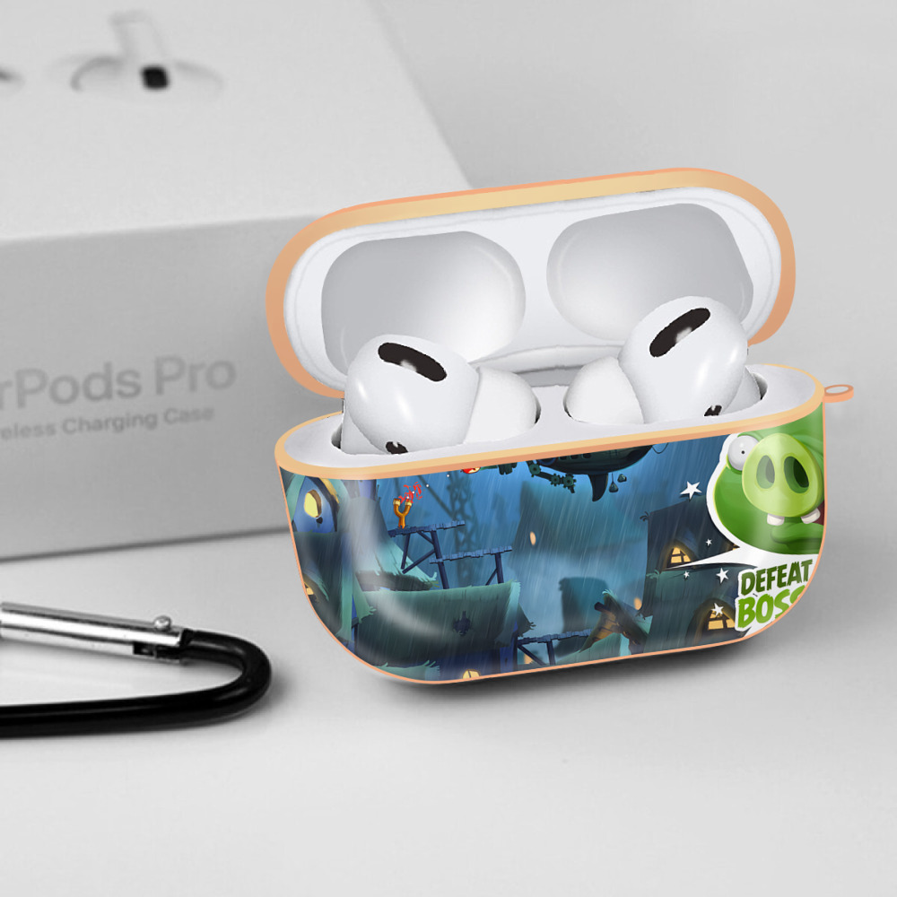 Angry Birds アングリーバード 【AirPods Pro用】ハードシェル保護ケース｜耐衝撃・防指紋・カラビナ付き商品仕様