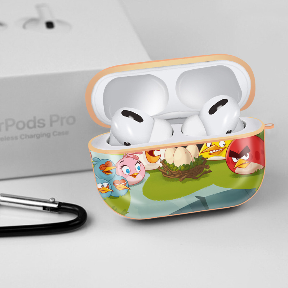Angry Birds アングリーバード 【AirPods Pro用】ハードシェル保護ケース｜耐衝撃・防指紋・カラビナ付き商品仕様