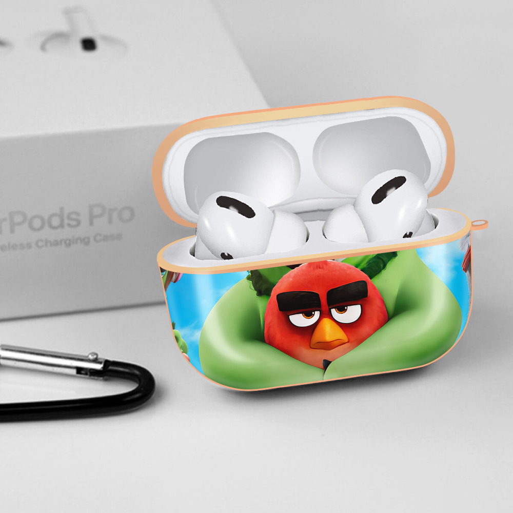 Angry Birds アングリーバード 【AirPods Pro用】ハードシェル保護ケース｜耐衝撃・防指紋・カラビナ付き商品仕様