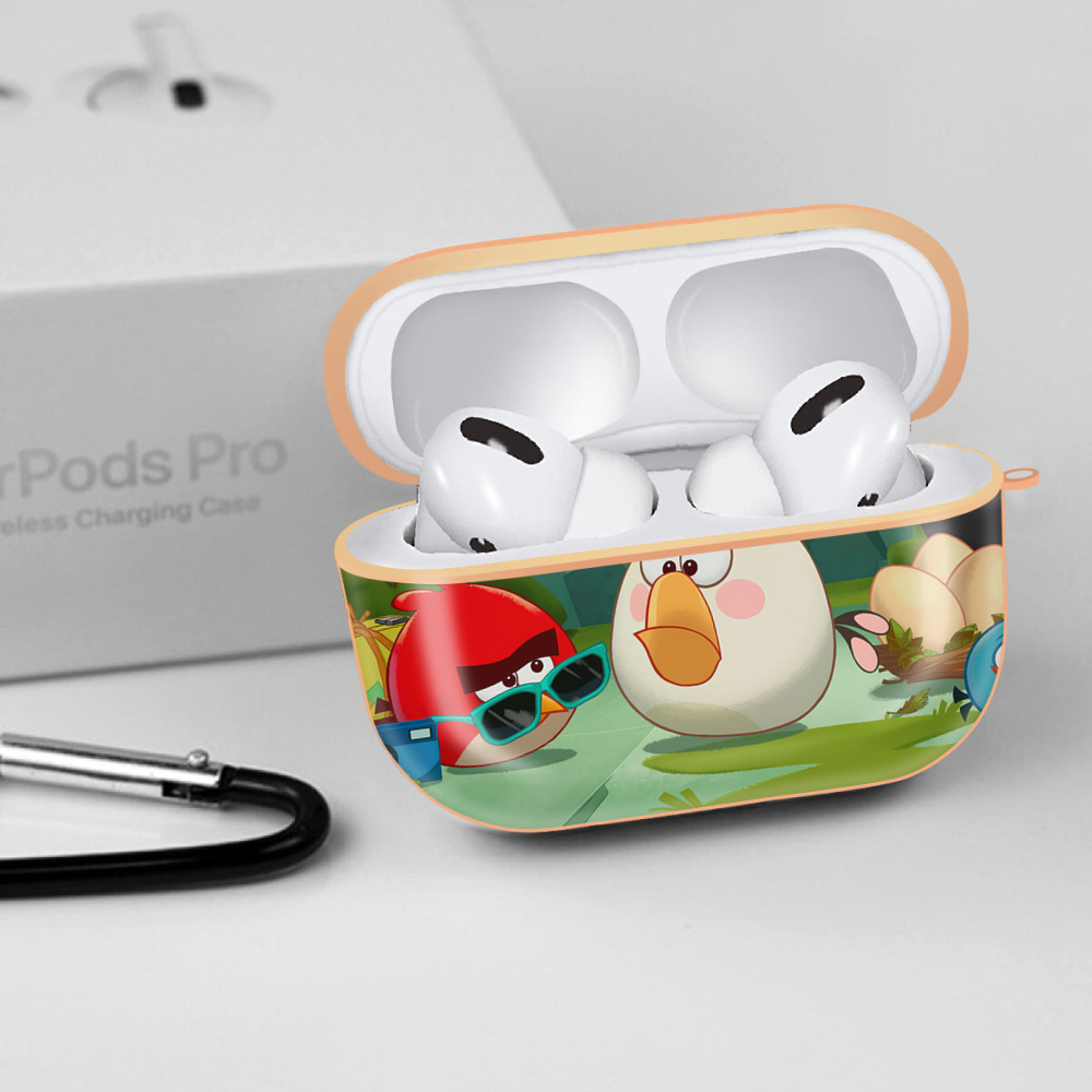Angry Birds アングリーバード 【AirPods Pro用】ハードシェル保護ケース｜耐衝撃・防指紋・カラビナ付き商品仕様