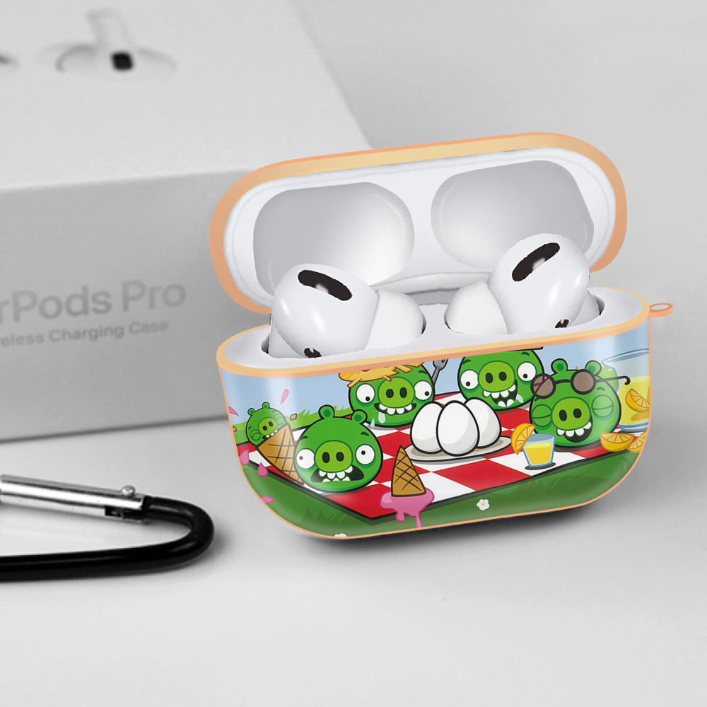 Angry Birds アングリーバード 【AirPods Pro用】ハードシェル保護ケース｜耐衝撃・防指紋・カラビナ付き商品仕様
