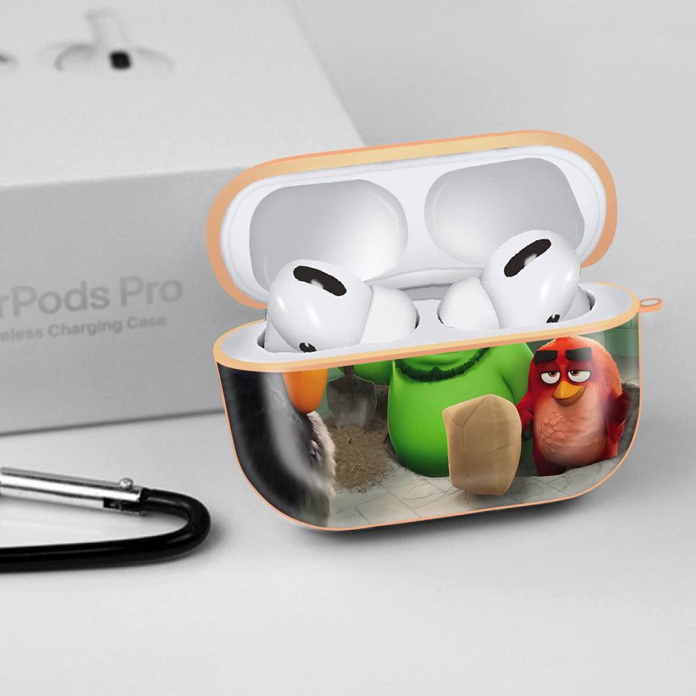 Angry Birds アングリーバード 【AirPods Pro用】ハードシェル保護ケース｜耐衝撃・防指紋・カラビナ付き商品仕様