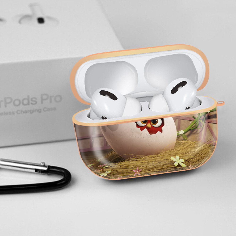 Angry Birds アングリーバード 【AirPods Pro用】ハードシェル保護ケース｜耐衝撃・防指紋・カラビナ付き商品仕様