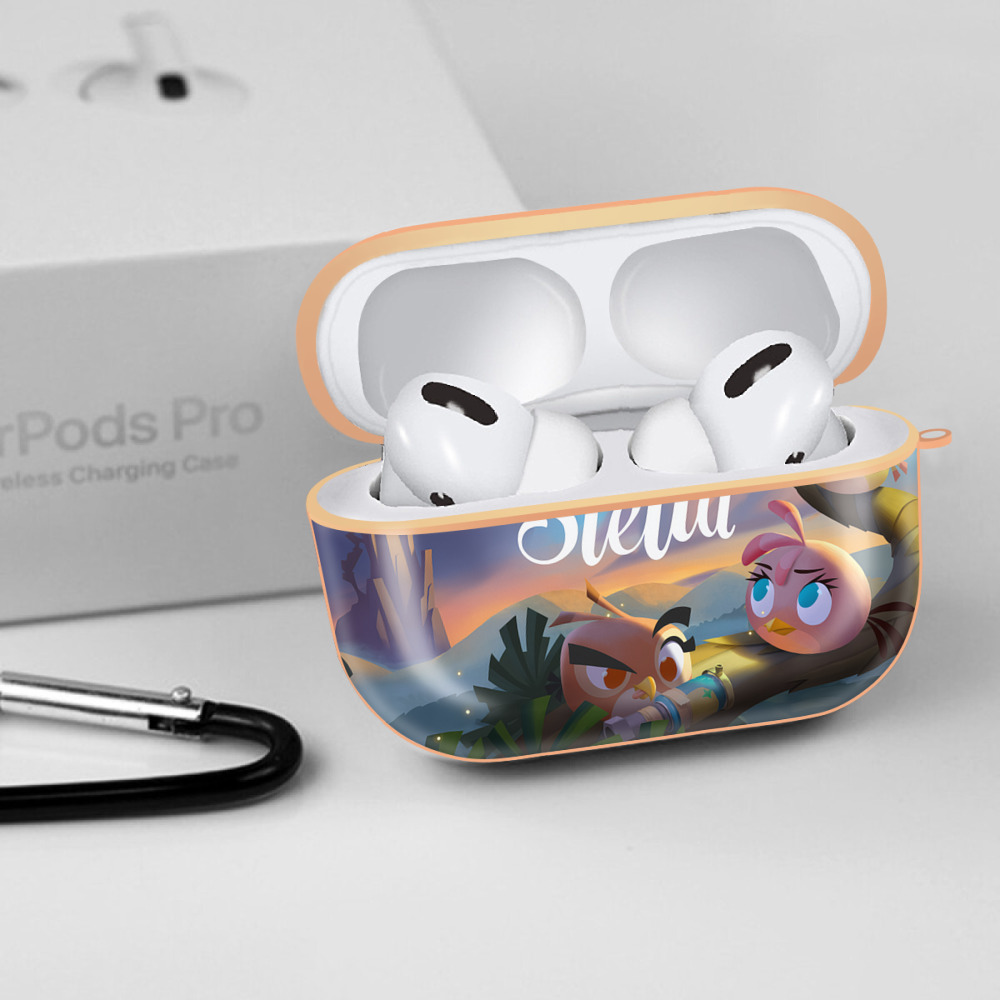 Angry Birds アングリーバード 【AirPods Pro用】ハードシェル保護ケース｜耐衝撃・防指紋・カラビナ付き商品仕様