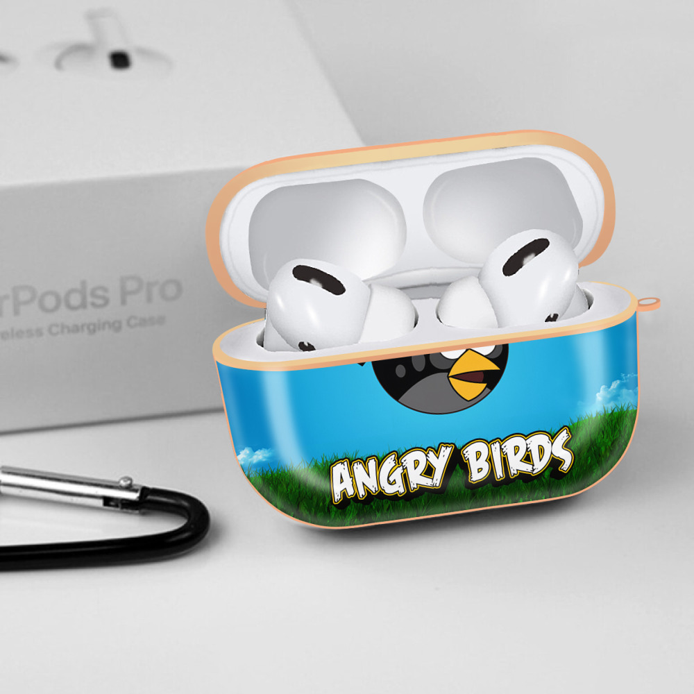 Angry Birds アングリーバード 【AirPods Pro用】ハードシェル保護ケース｜耐衝撃・防指紋・カラビナ付き商品仕様