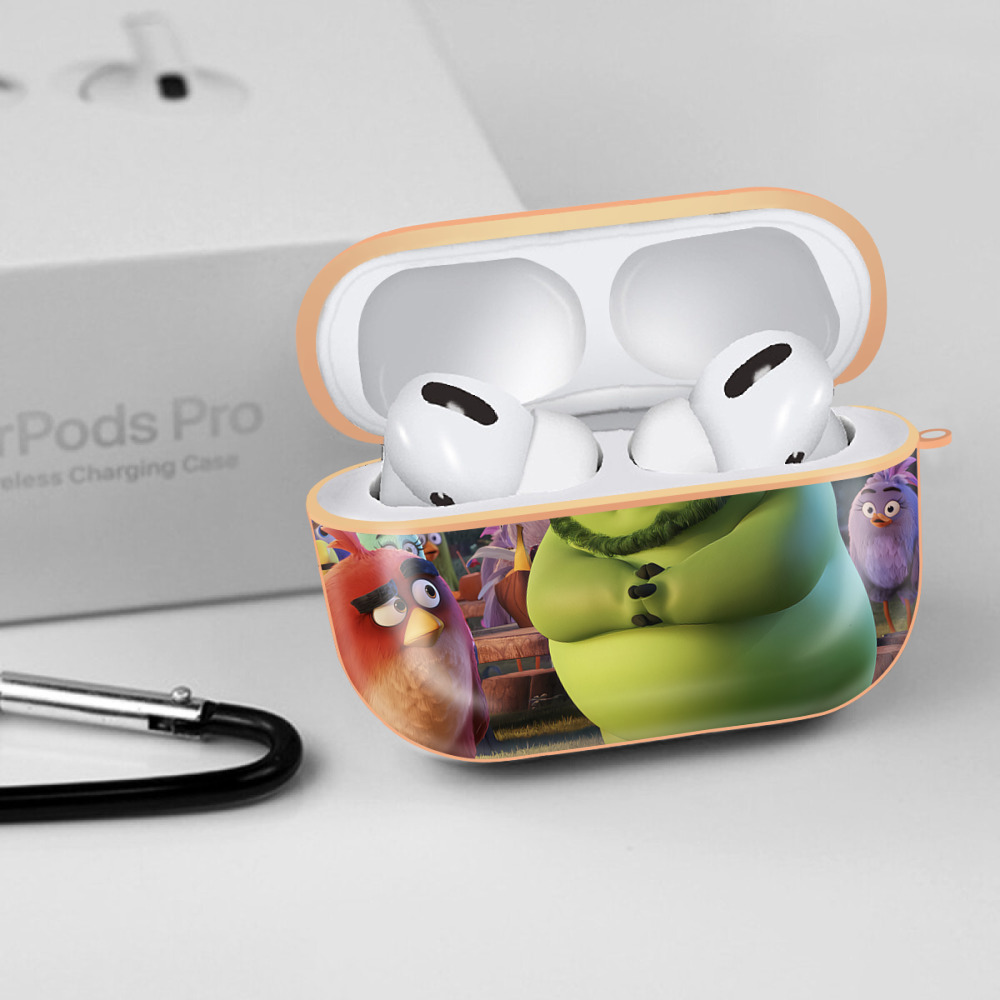 Angry Birds アングリーバード 【AirPods Pro用】ハードシェル保護ケース｜耐衝撃・防指紋・カラビナ付き商品仕様