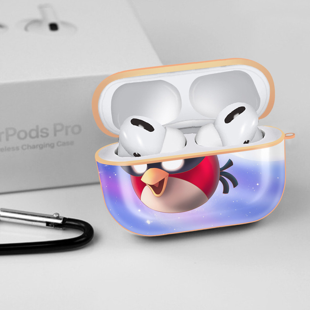 Angry Birds アングリーバード 【AirPods Pro用】ハードシェル保護ケース｜耐衝撃・防指紋・カラビナ付き商品仕様