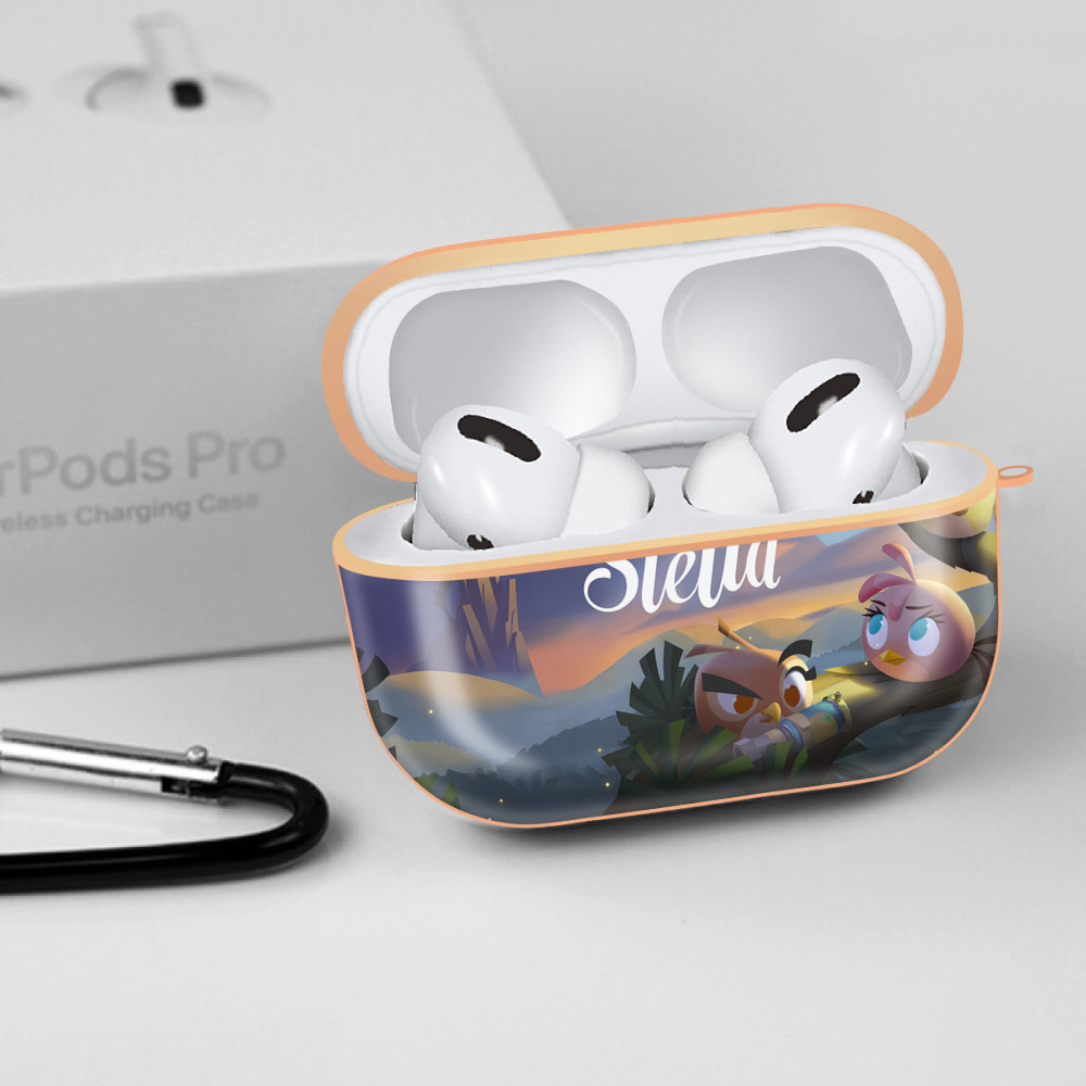Angry Birds アングリーバード 【AirPods Pro用】ハードシェル保護ケース｜耐衝撃・防指紋・カラビナ付き商品仕様