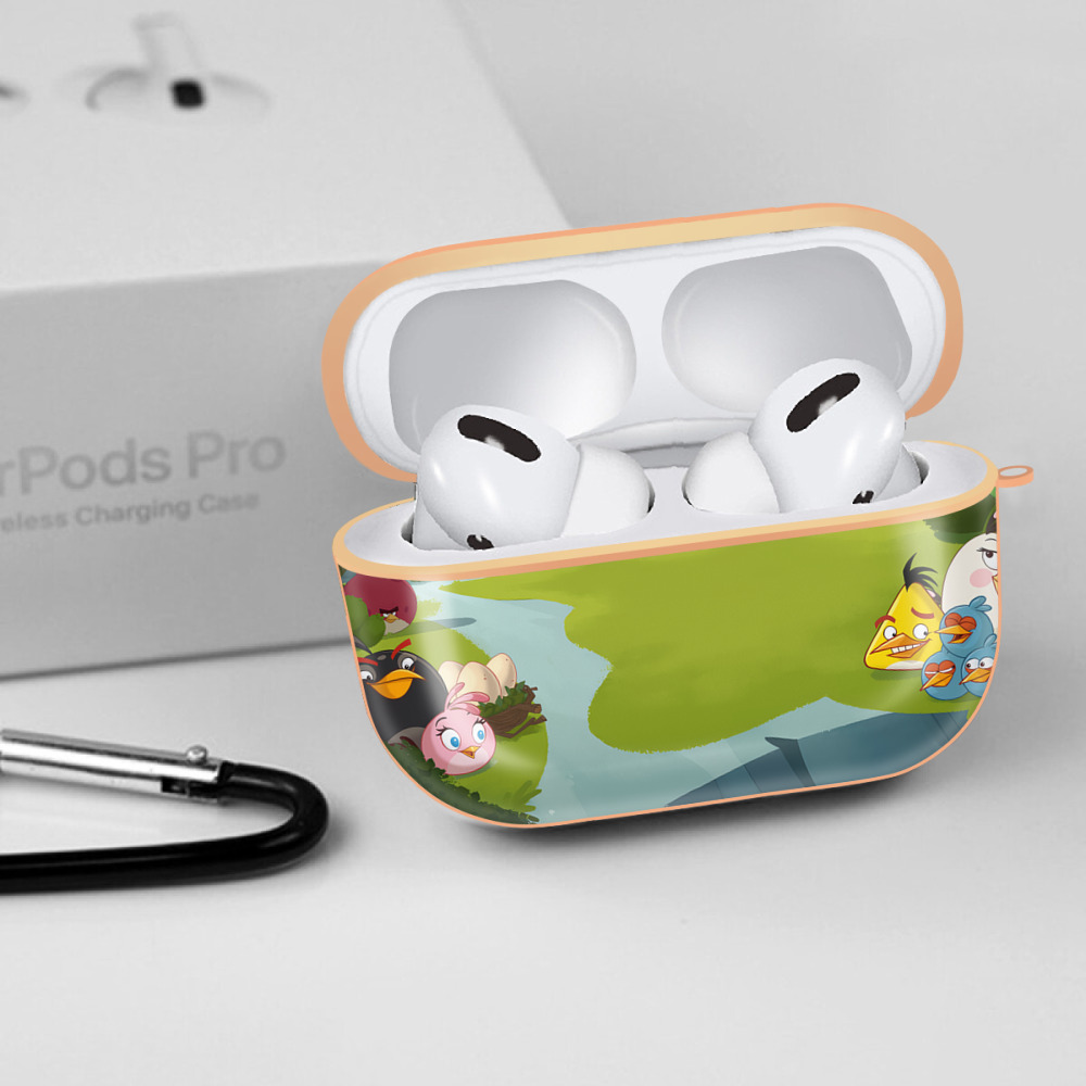 Angry Birds アングリーバード 【AirPods Pro用】ハードシェル保護ケース｜耐衝撃・防指紋・カラビナ付き商品仕様