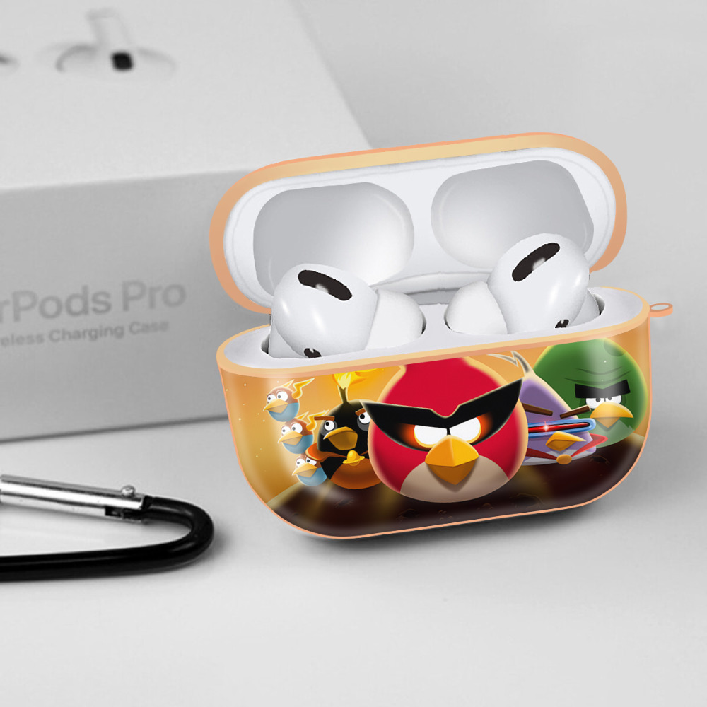 Angry Birds アングリーバード 【AirPods Pro用】ハードシェル保護ケース｜耐衝撃・防指紋・カラビナ付き商品仕様
