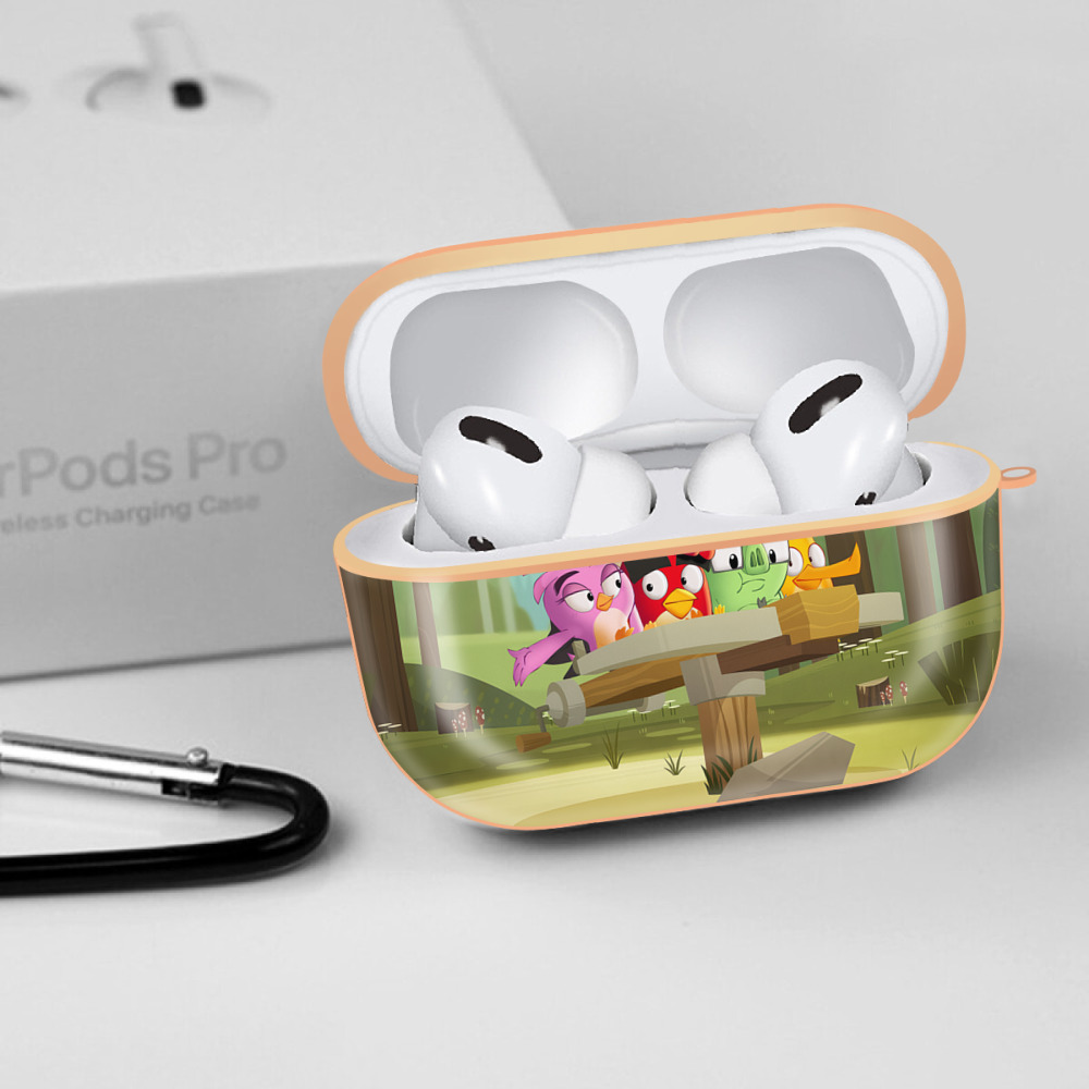 Angry Birds アングリーバード 【AirPods Pro用】ハードシェル保護ケース｜耐衝撃・防指紋・カラビナ付き商品仕様