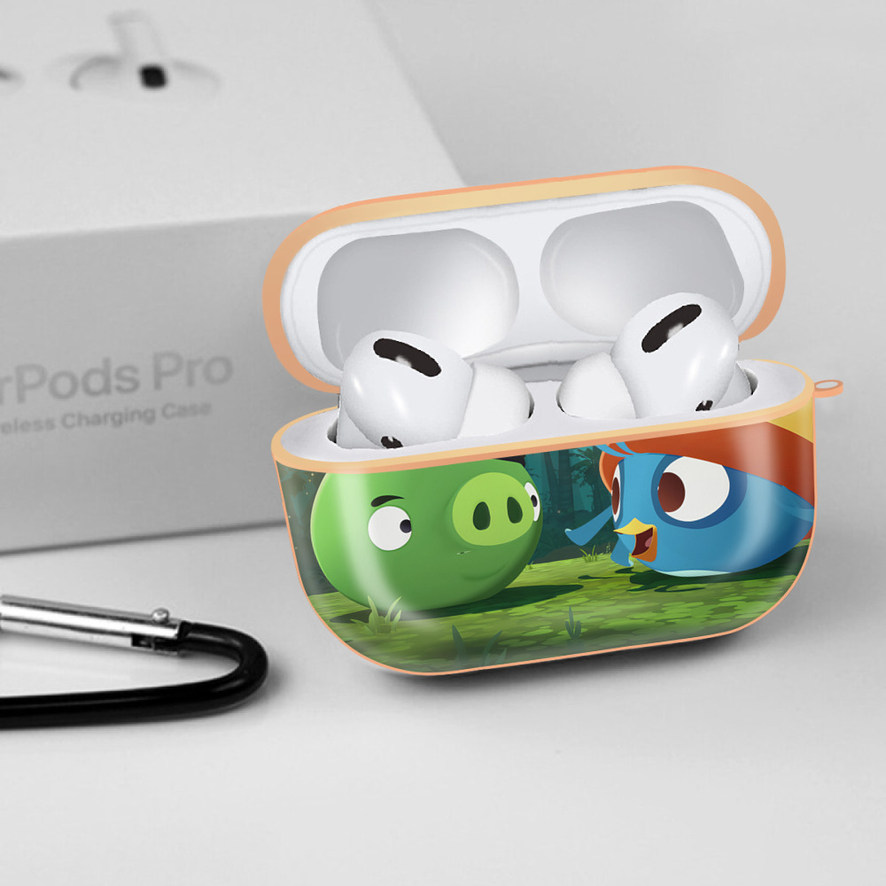 Angry Birds アングリーバード 【AirPods Pro用】ハードシェル保護ケース｜耐衝撃・防指紋・カラビナ付き商品仕様
