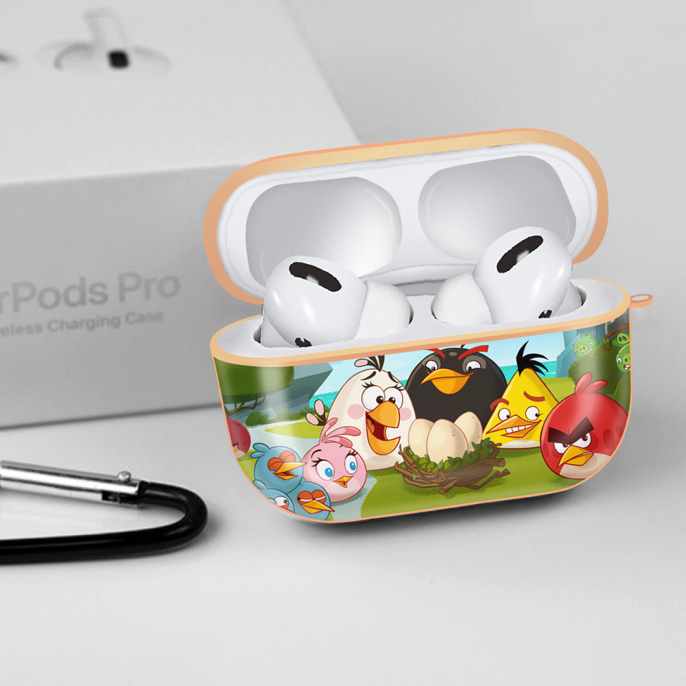 Angry Birds アングリーバード 【AirPods Pro用】ハードシェル保護ケース｜耐衝撃・防指紋・カラビナ付き商品仕様