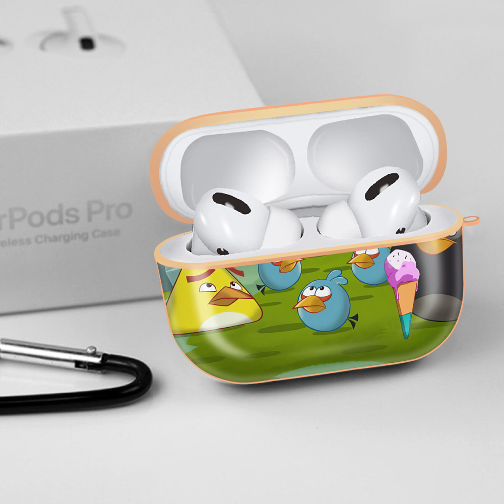 Angry Birds アングリーバード 【AirPods Pro用】ハードシェル保護ケース｜耐衝撃・防指紋・カラビナ付き商品仕様