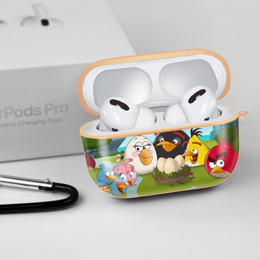 Angry Birds アングリーバード 【AirPods Pro用】ハードシェル保護ケース｜耐衝撃・防指紋・カラビナ付き商品仕様