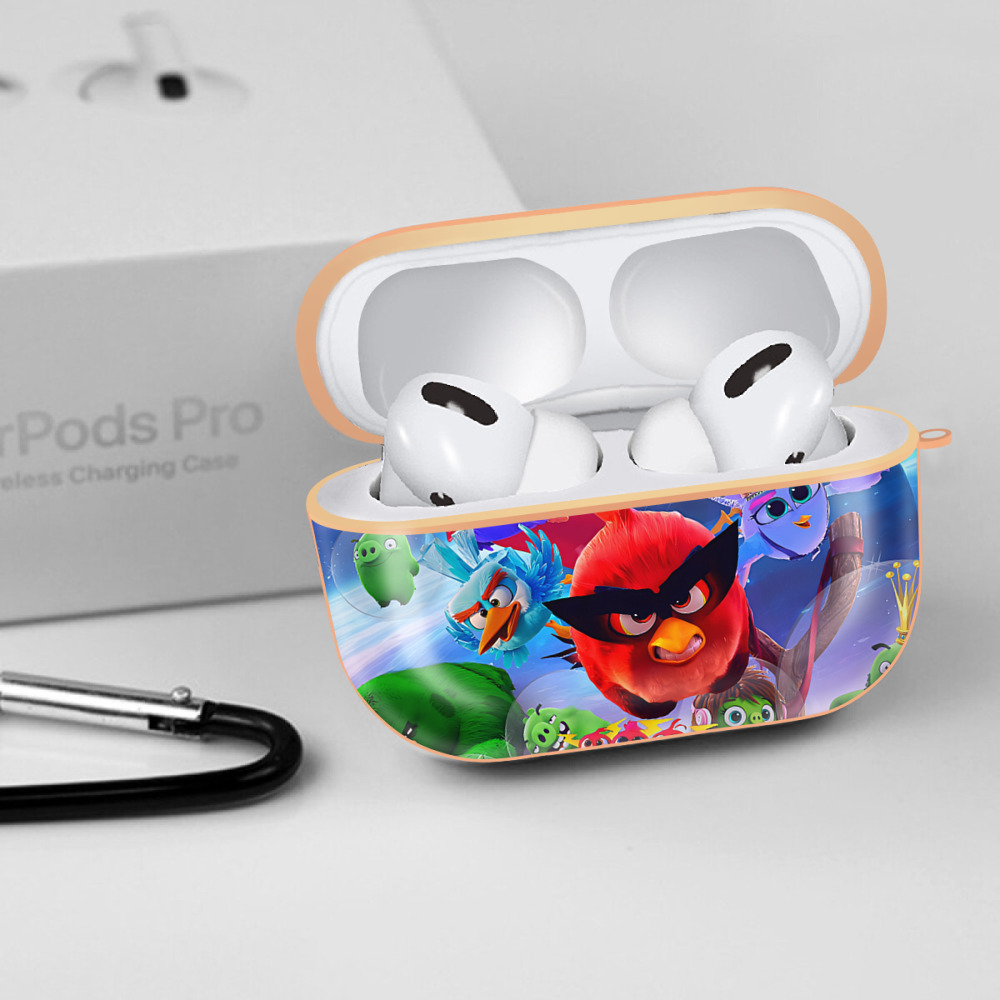 Angry Birds アングリーバード 【AirPods Pro用】ハードシェル保護ケース｜耐衝撃・防指紋・カラビナ付き商品仕様