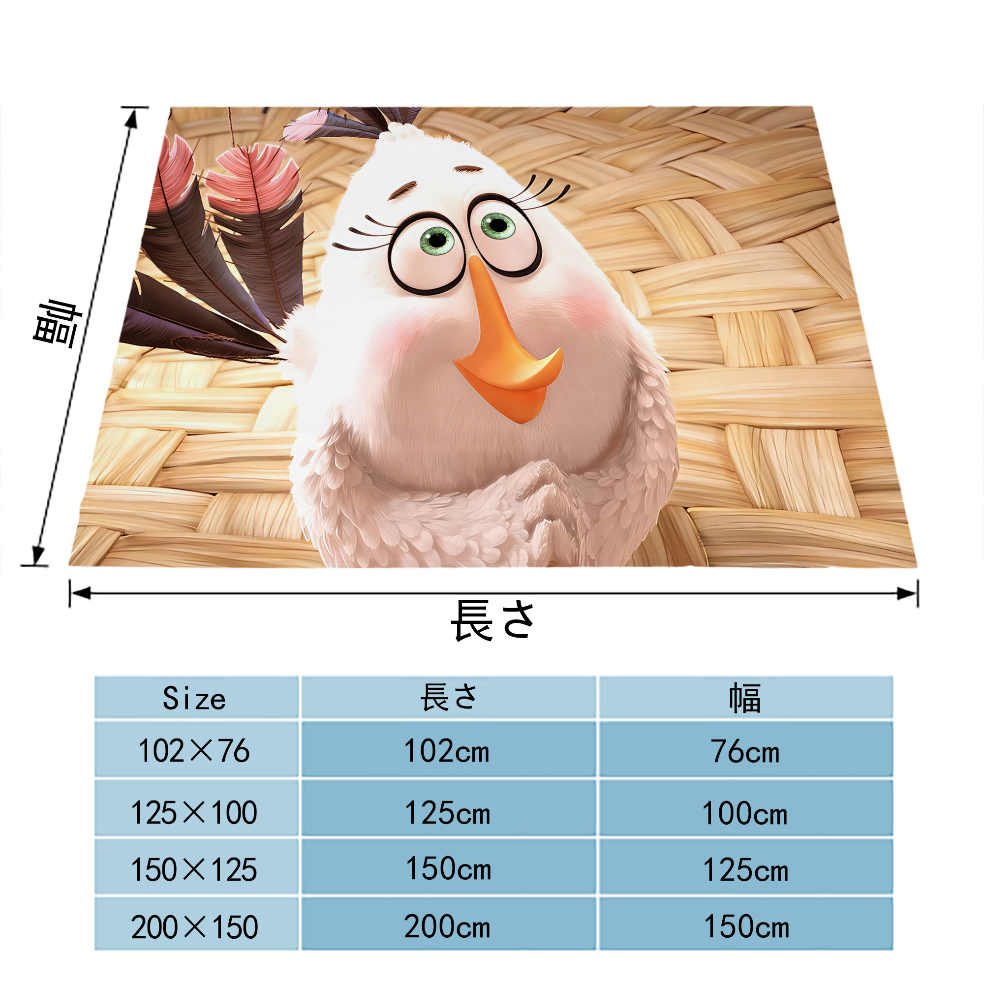 Angry Birds アングリーバード フランネルブランケット・多サイズ対応（横型）