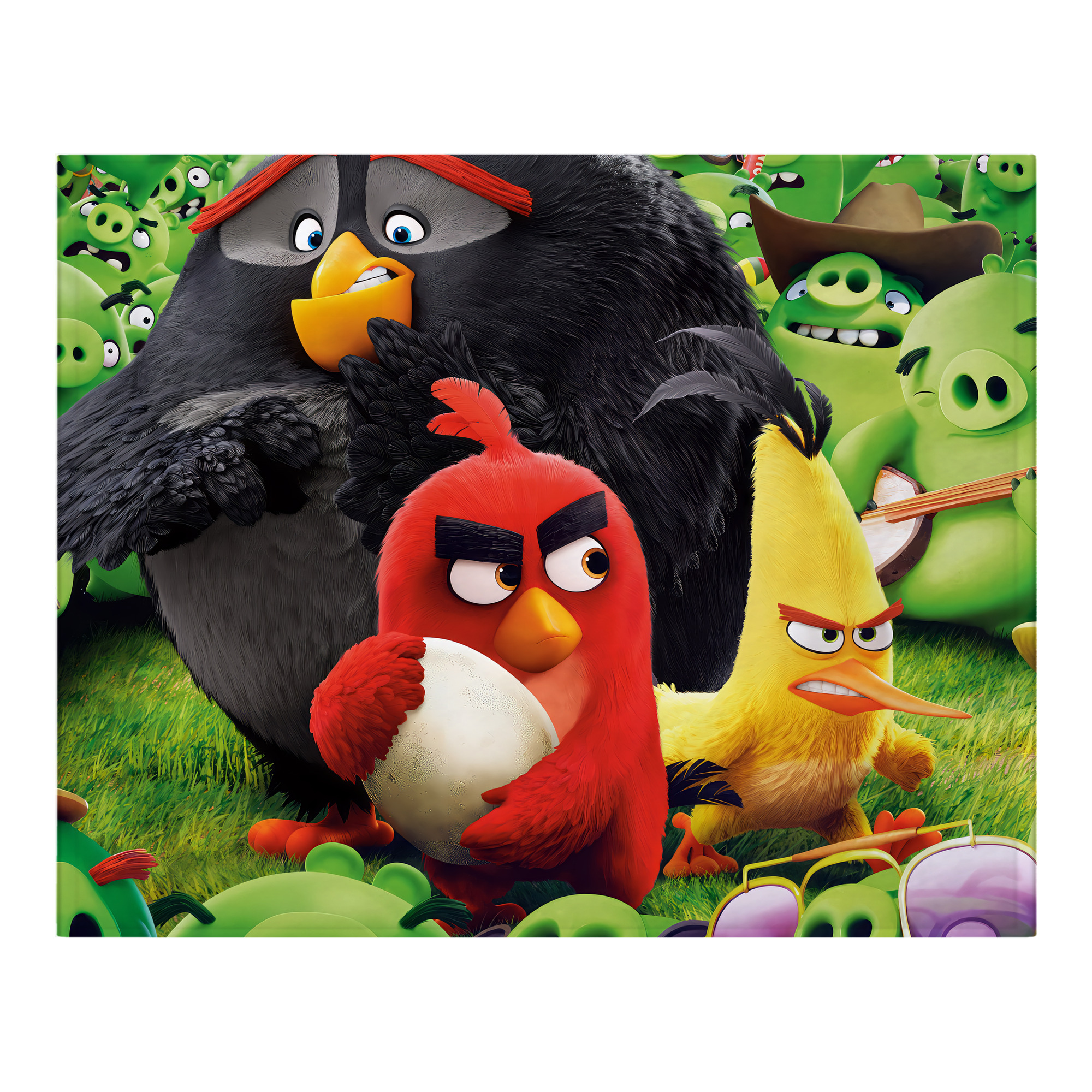 （画像用） Angry Birds アングリーバード フランネルブランケット・多サイズ対応（横型）