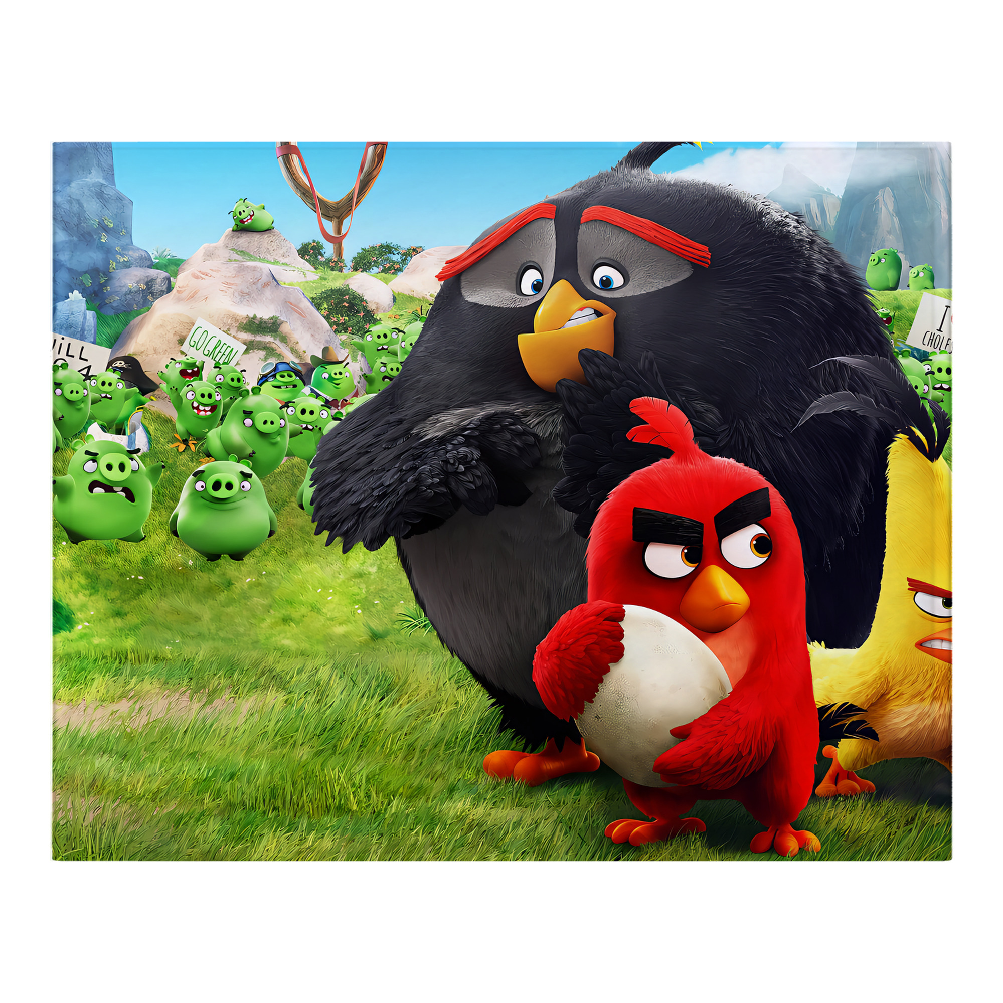 （画像用） Angry Birds アングリーバード フランネルブランケット・多サイズ対応（横型）