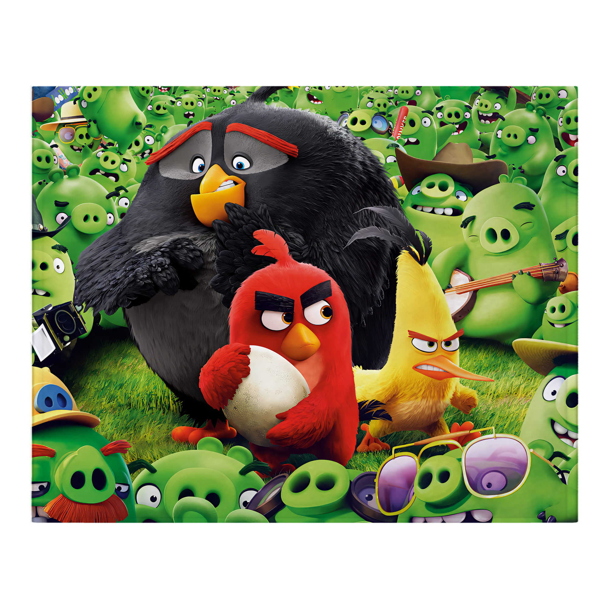 （画像用） Angry Birds アングリーバード フランネルブランケット・多サイズ対応（横型）