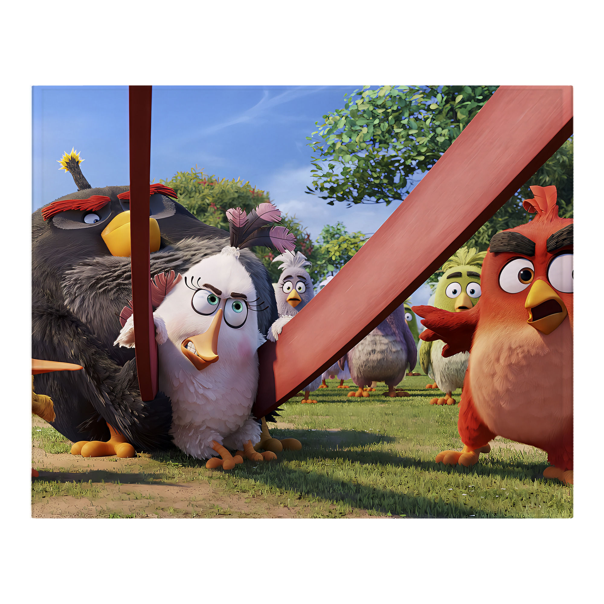 （画像用） Angry Birds アングリーバード フランネルブランケット・多サイズ対応（横型）