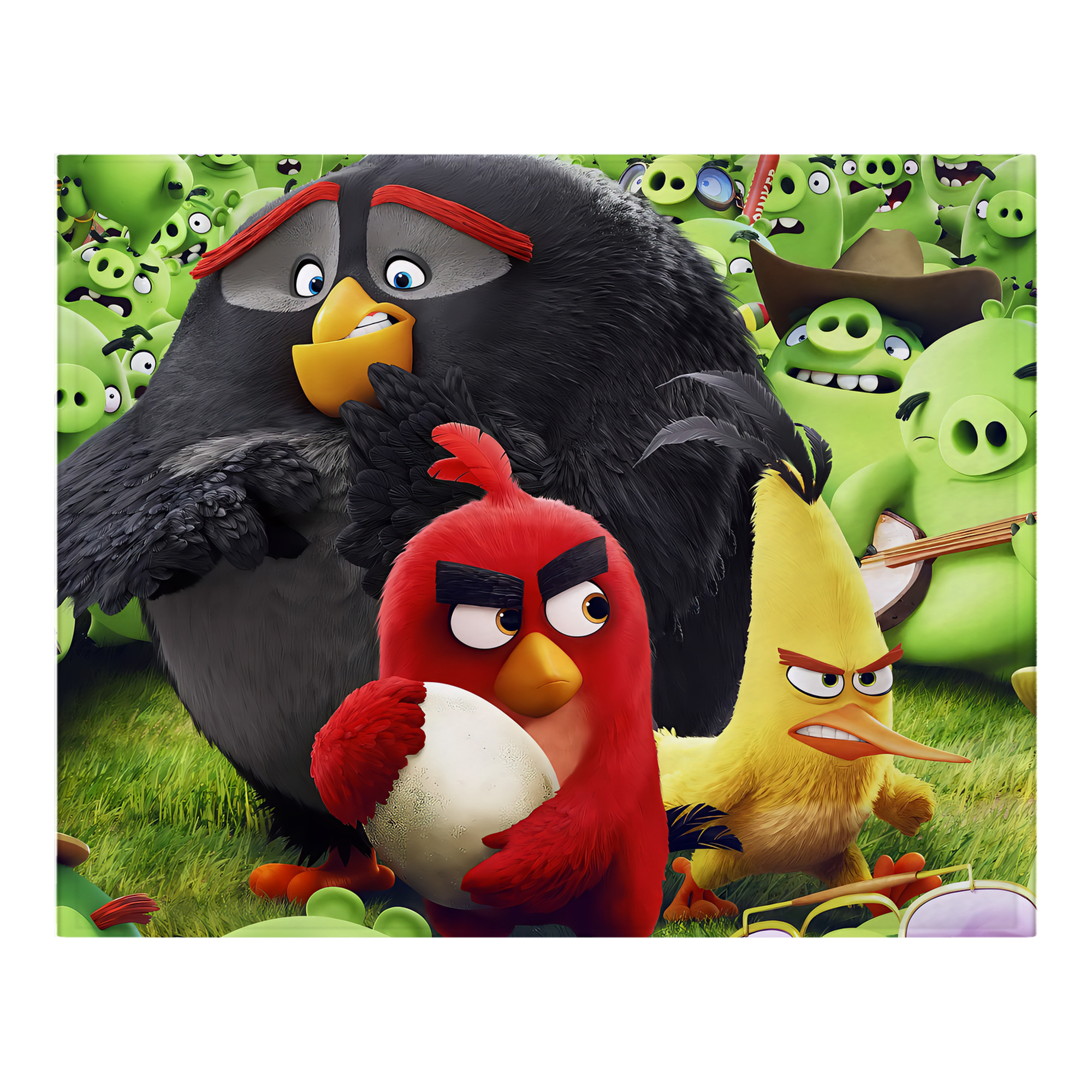 （画像用） Angry Birds アングリーバード フランネルブランケット・多サイズ対応（横型）