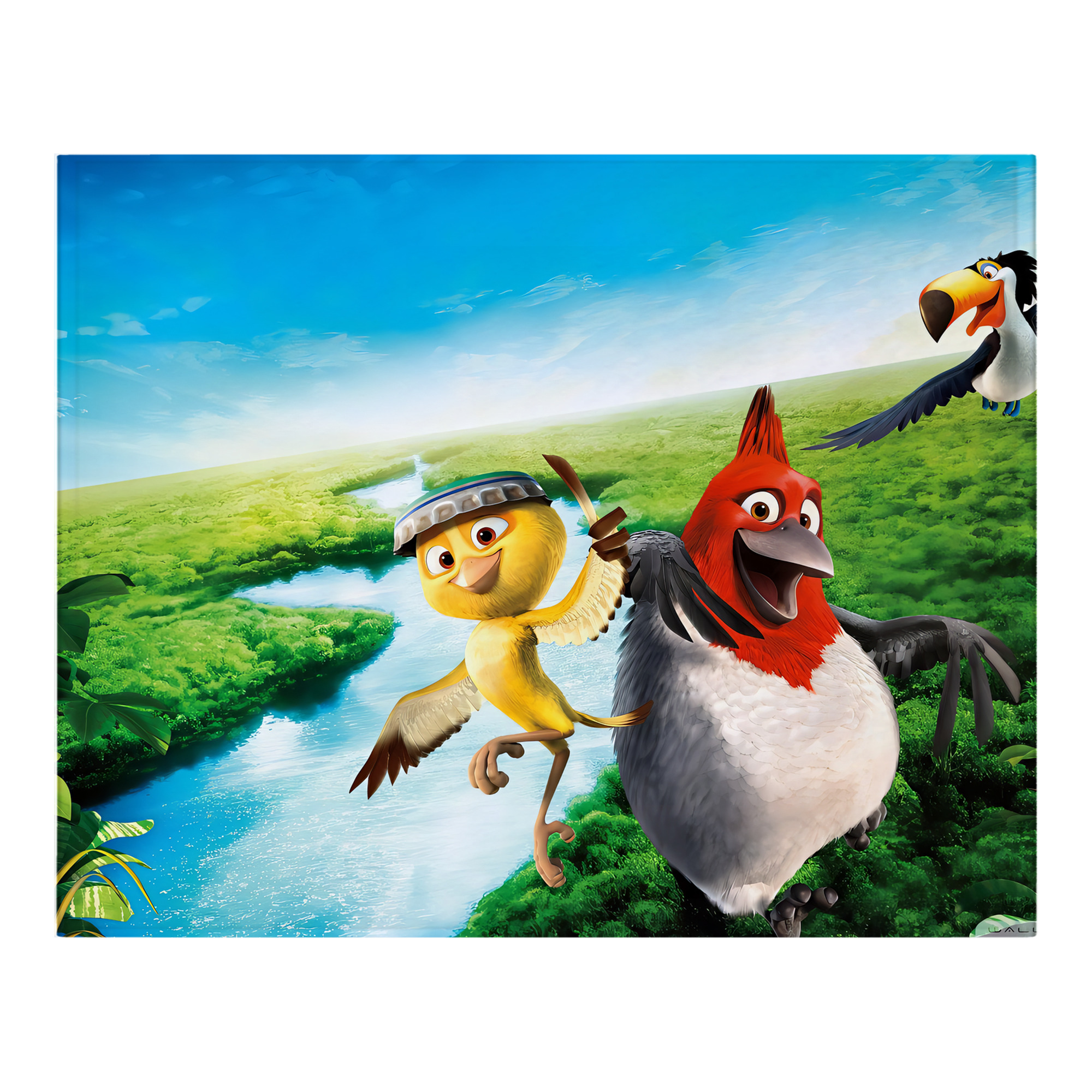 （画像用） Angry Birds アングリーバード フランネルブランケット・多サイズ対応（横型）