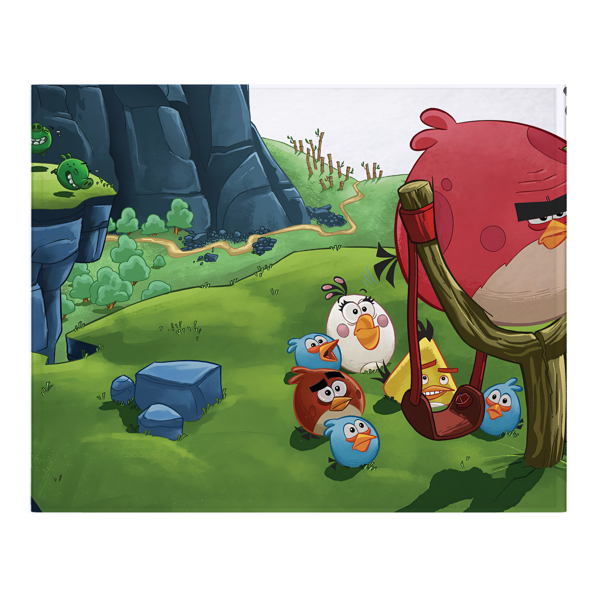 （画像用） Angry Birds アングリーバード フランネルブランケット・多サイズ対応（横型）