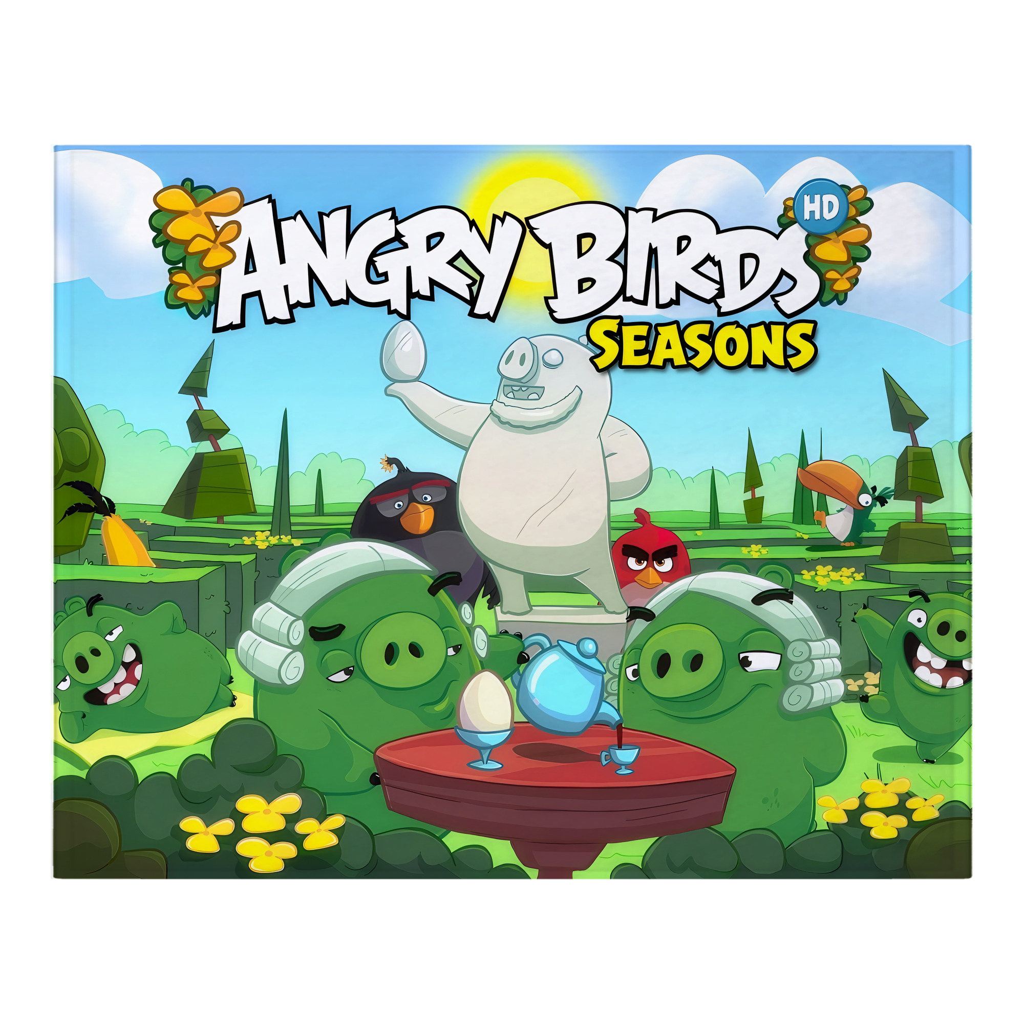 （画像用） Angry Birds アングリーバード フランネルブランケット・多サイズ対応（横型）