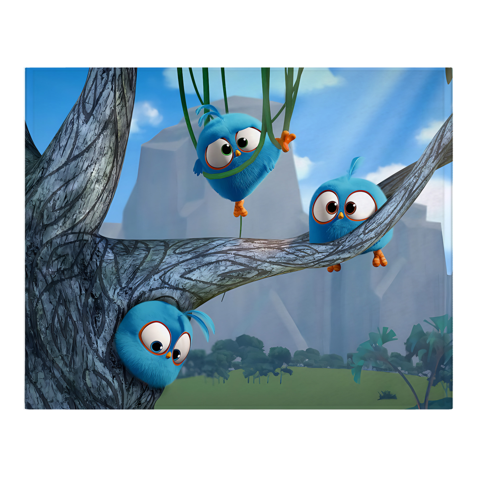 （画像用） Angry Birds アングリーバード フランネルブランケット・多サイズ対応（横型）