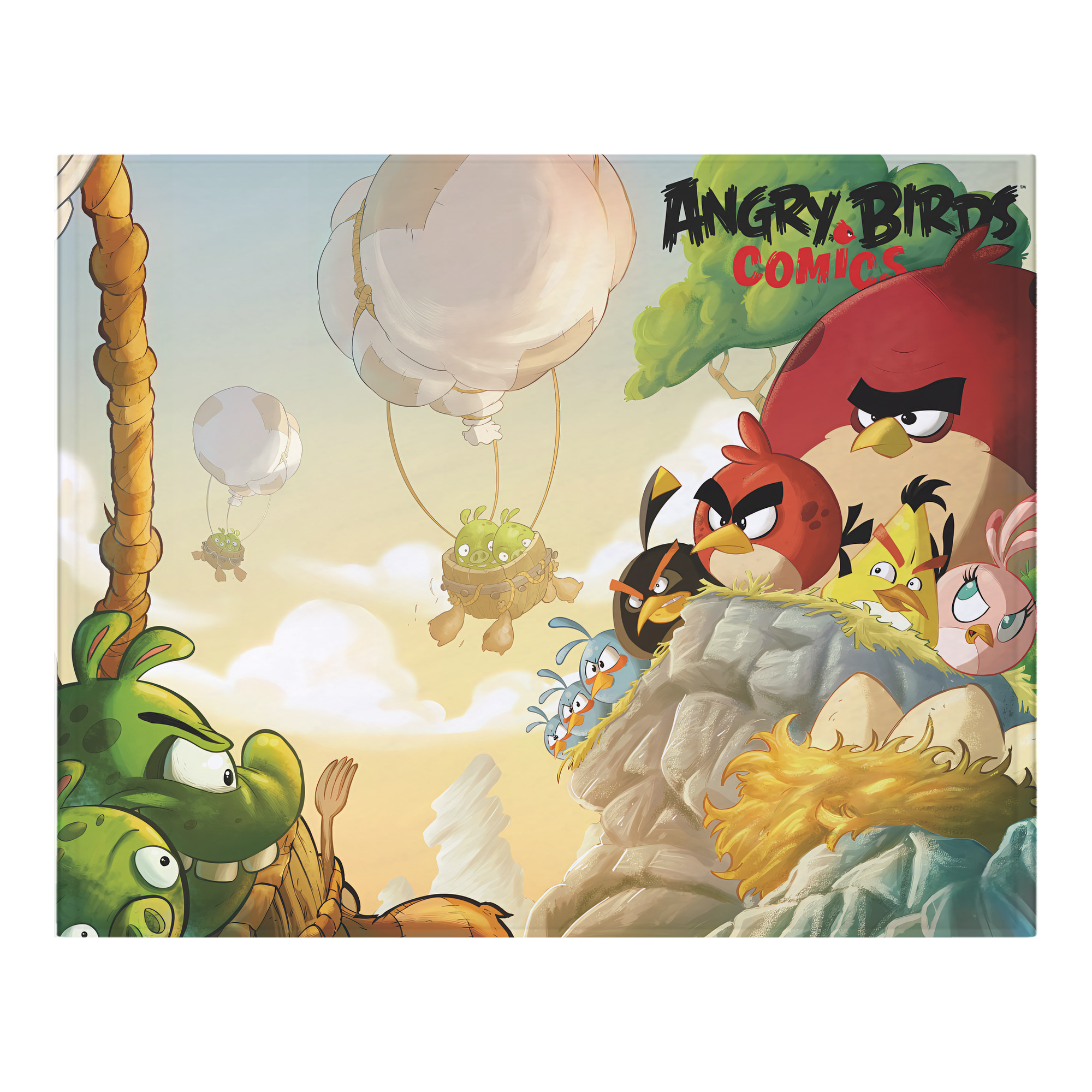 （画像用） Angry Birds アングリーバード フランネルブランケット・多サイズ対応（横型）